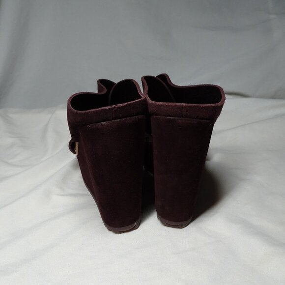 Pedro Garcia Espana Sueded Platform Wedge Sandals Shoes - Picture 4 of 13